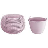 Hectarul - Ghiveci decorativ rotund SPLOFY 29X19.5 cm mov
